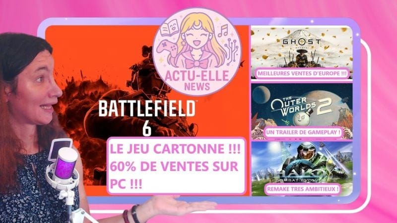 Actu Elle News 16 octobre 2025(Battlefield 6, Ghost of Yotei, Halo et plus)