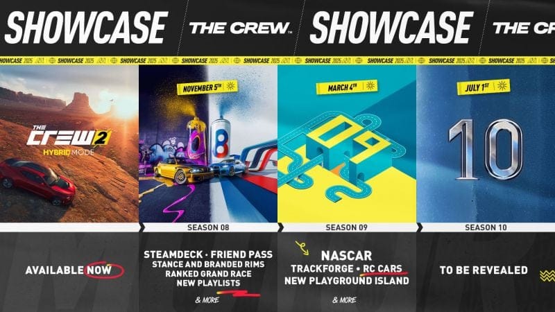 La troisième année de The Crew Motorfest apportera une meilleure personnalisation, la prise en charge de Steam Deck et un Friend Pass.