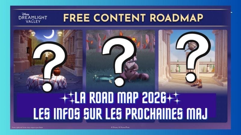 LES PROCHAINES MAJ : ROADMAP 2026 ET MAJ DE CENDRILLON ✨🏰🍝