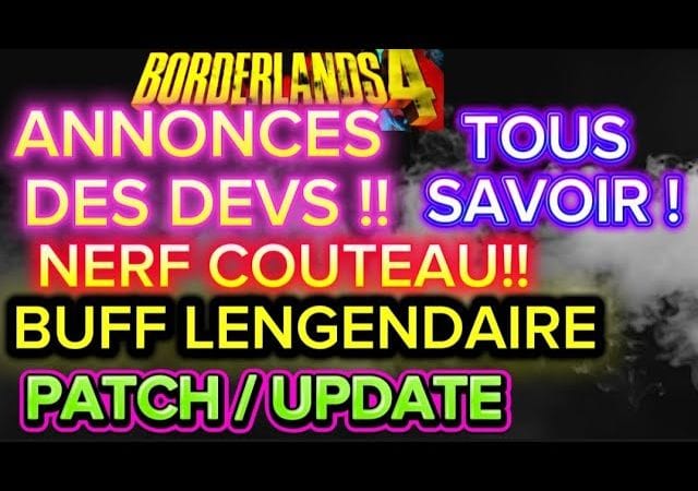 Borderlands4: PATCH UPDATE NERF / BUFF 😉