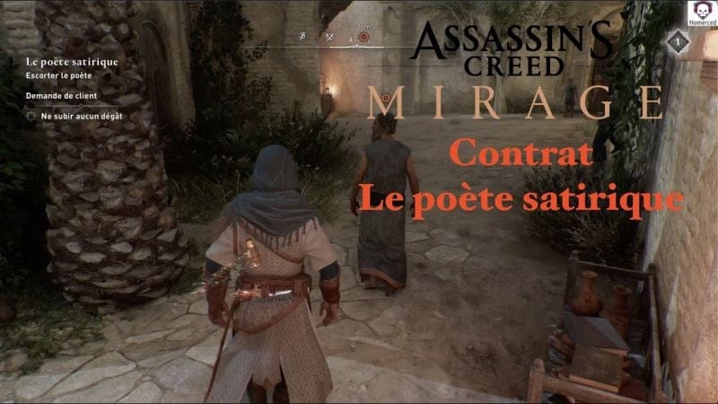Assassin's Creed Mirage (Fr) - Contrat : Le poète satirique  - Sans subir de dégât -
