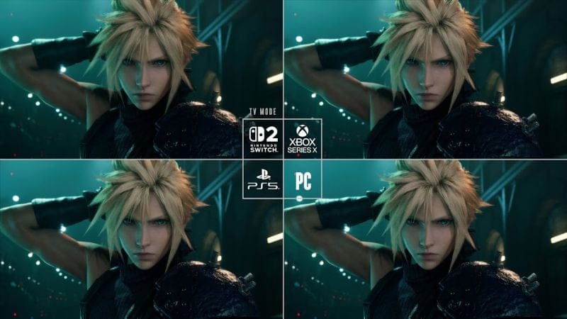 Square Enix donne un aperçu de Final Fantasy VII Remake sur Switch 2 et Xbox Series face aux versions PC et PS5