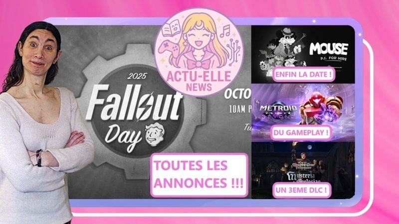 Actu Elle News 24 octobre 2025(Fallout, Mouse P.I, The Outer Worlds 2 et plus)