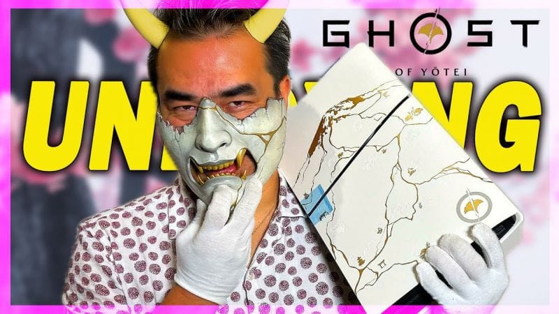 Ghost of Yotei : Mon UNBOXING de la PS5 collector et du Masque Démon ONRYO