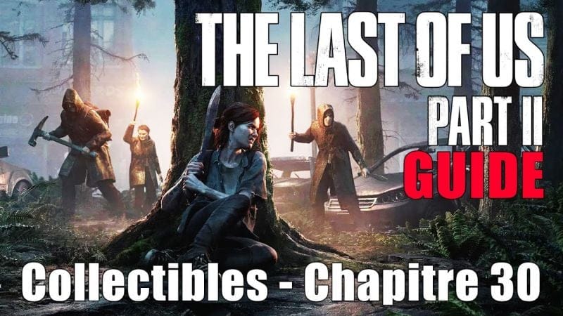 THE LAST OF US 2 - EMPLACEMENTS COLLECTIBLES Chapitre 30 : La forêt (Artefacts, Manuel, Établi...)
