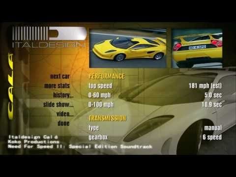 Need for Speed II Soundtrack - Italdesign Calá