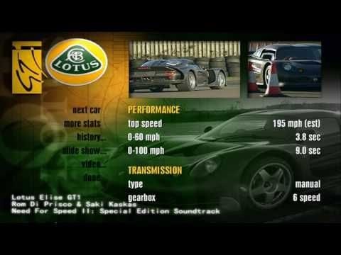 Need for Speed II Soundtrack - Lotus Elise GT1