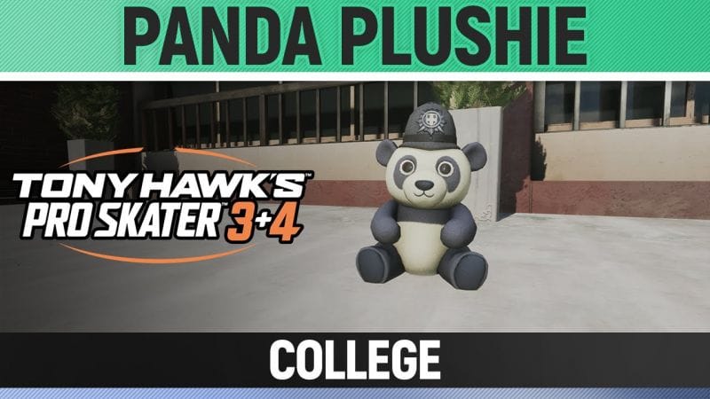 Tony Hawk's Pro Skater 3+4 - College - Panda Plushie Location
