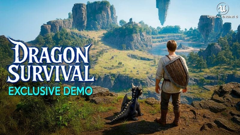 DRAGON SURVIVAL First Gameplay Demo | New OPEN WORLD SURVIVAL RPG like How to Train Your Dragon