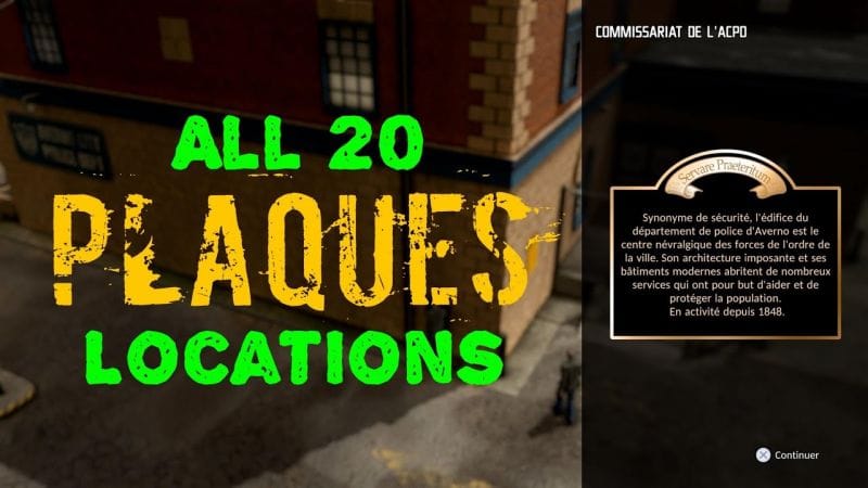 All 20 Plaques LOCATIONS - THE PRECINCT (Historian Trophy)
