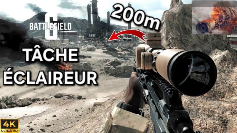 TÂCHE ÉCLAIREUR | ÉLIMINATIONS en PLEINE TÊTE à 150m & 200m – BATTLEFIELD 6 (4K)
