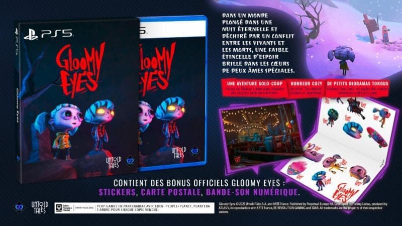 GEEKNPLAY - Gloomy Eyes - Revient sur PlayStation 5 avec une édition physique remplie de bonus exclusifs