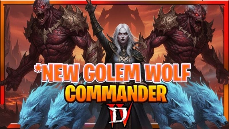 Diablo 4 Season 11 *New Wolf Golem Commander Necromancer Build Guide : Diablo IV S11