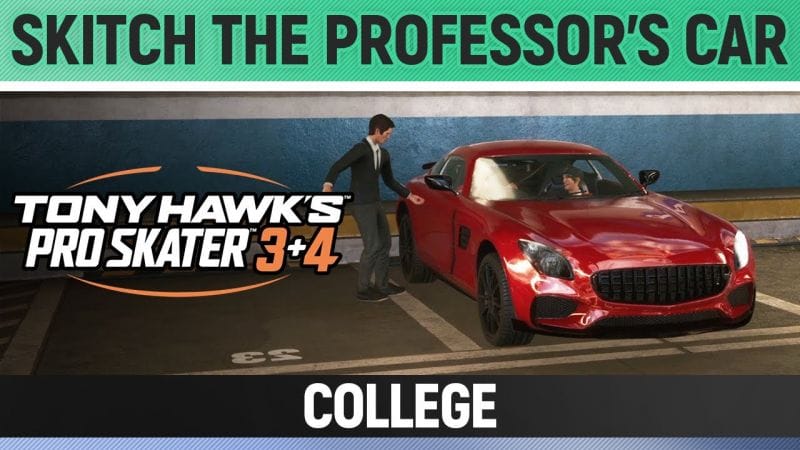Tony Hawk's Pro Skater 3+4 - College - Skitch the Professor's Car