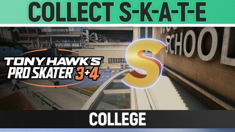 Tony Hawk's Pro Skater 3+4 - College - Collect S-K-A-T-E