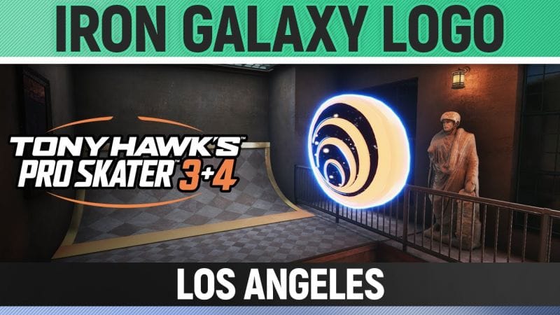 Tony Hawk's Pro Skater 3+4 - Los Angeles - Iron Galaxy Logo Location (How to Open Glass Rooftop)