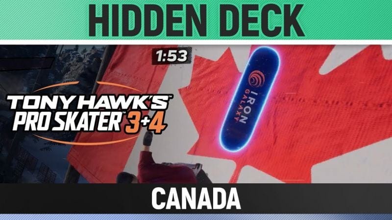 Tony Hawk's Pro Skater 3+4 - Canada - Hidden Deck Location