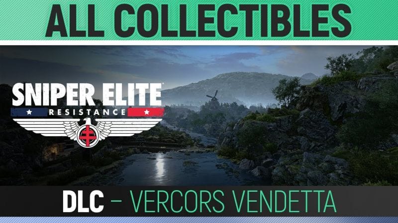 Sniper Elite: Resistance - DLC 2 - All Collectibles & Trophies 🏆 Vercors Vendetta