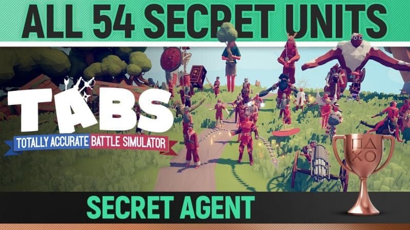 Totally Accurate Battle Simulator - All 54 Secret Units 🏆 Secret Agent Guide (TABS)