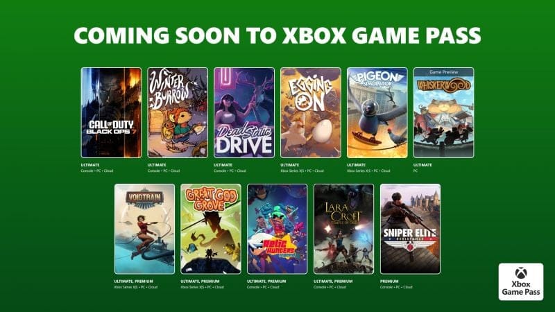 Xbox Game Pass : Black Ops 7, Eggin On, Voidtrain et d'autres arrivent en novembre - IG News