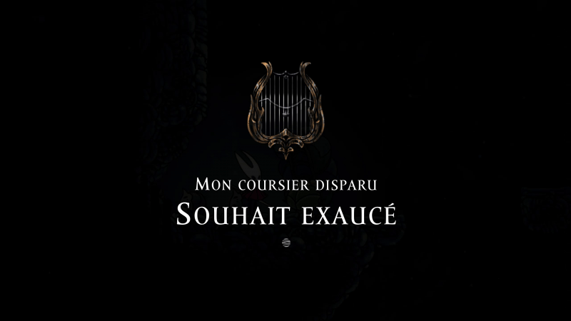 Mon coursier disparu