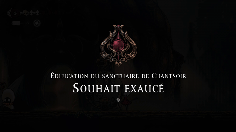 Édification du sanctuaire de Chantsoir