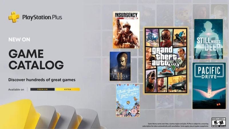 PlayStation Plus : GTA V, Pacific Drive, Still Wakes the Deep et d'autres arrivent le 18 novembre - IG News