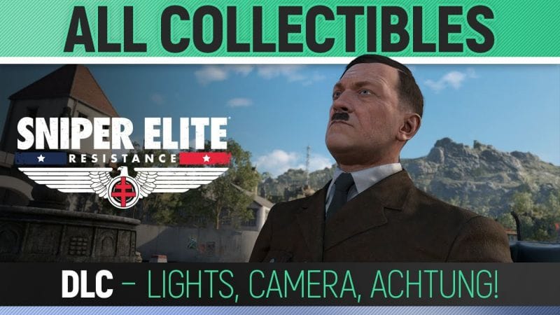 Sniper Elite: Resistance - DLC 1 - All Collectibles & Trophies 🏆 Lights, Camera, Achtung!