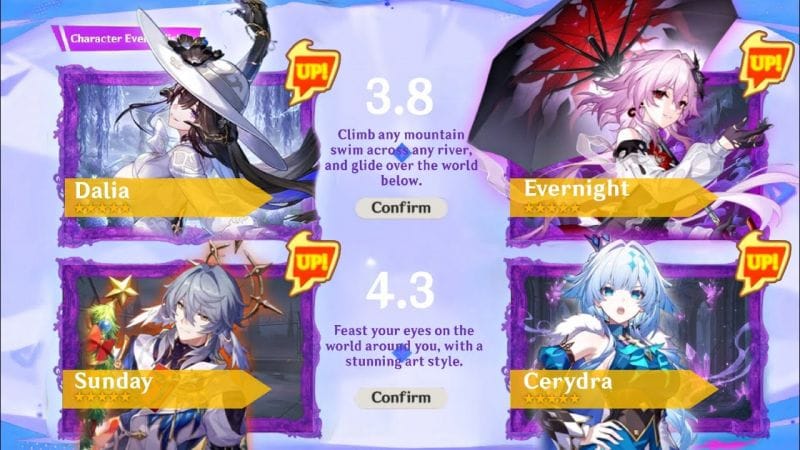 NEW UPDATE!! Just In! Confirm 3.8 To 4.3 Banner ROADMAP! Dalia, Evernight, Sunday - Honkai Star Rail
