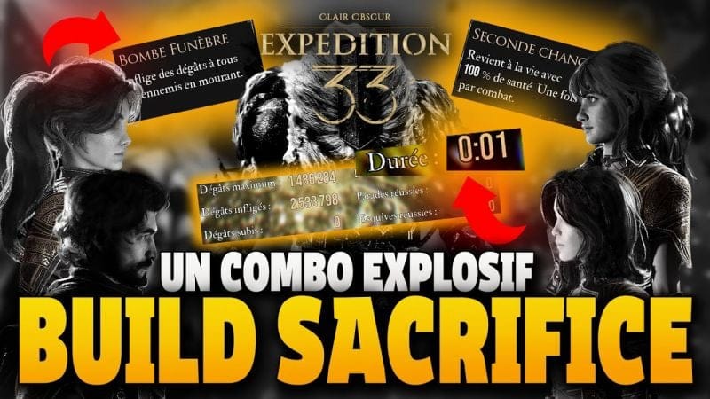 ASTUCE/GUIDE➡️💥Build SACRIFICE Dévastateur pour Farmer à Toute Vitesse dans Clair Obscur ☠️!