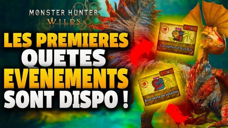 ✅💬Les premières QUETES EVENEMENTS sont la sur MH Wilds ! ( Récompenses / Quêtes/ Date limitée )