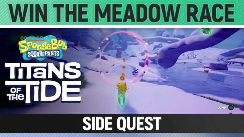 Spongebob: Titans of the Tide - Win The Meadow Race - Side Quest