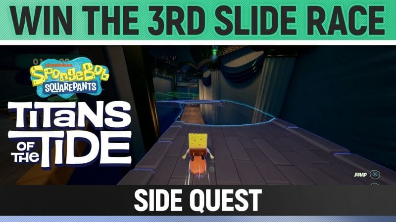 Spongebob: Titans of the Tide - Win The 3rd Slide Race - Side Quest