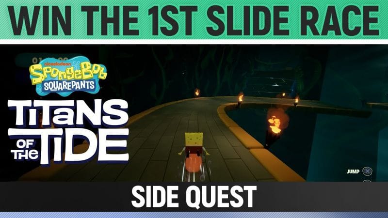 Spongebob: Titans of the Tide - Win The 1st Slide Race - Side Quest