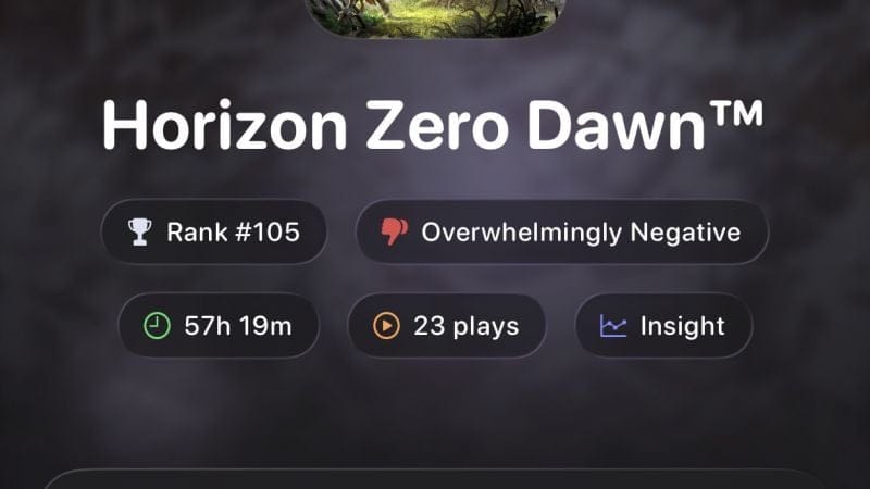 Platine N°3 : Horizon Zero Dawn