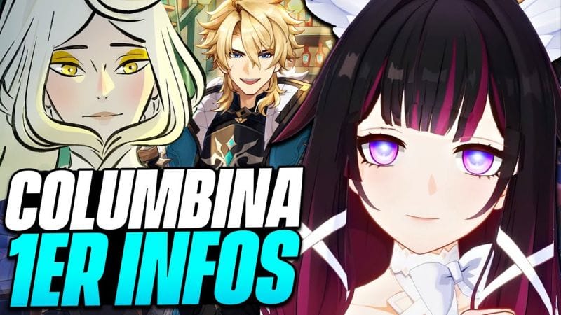 COLUMBINA EST SPÉCIALE... Kit, Géo Lunaire et Infos ZIBAI, YELUOYA & VARKA (Genshin Impact)