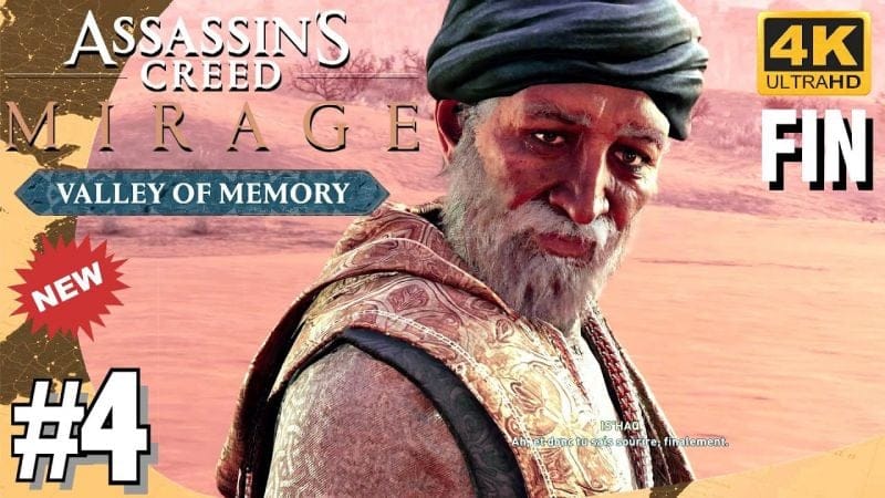 ASSASSIN'S CREED MIRAGE - DANS LE NID DU VAUTOUR  FIN DLC VALLÉE DU SOUVENIR #4 4K