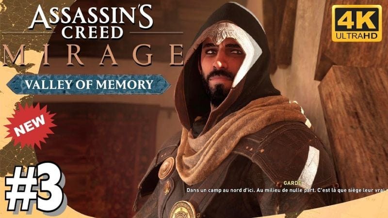 ASSASSIN'S CREED MIRAGE - MAISON DU SOUVENIR & TRACES DANS LE DÉSERT - DLC VALLÉE DU SOUVENIR #3 4K