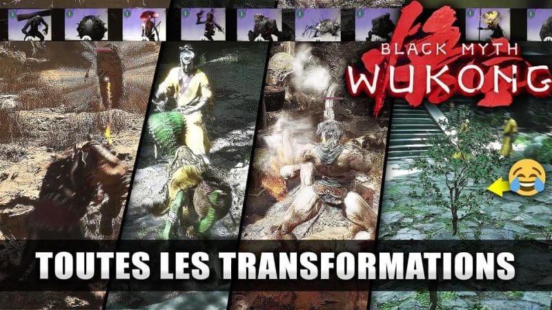 Black Myth Wukong : Toutes les TRANSFORMATIONS (Vitrine & Emplacements) Sorts & Esprits