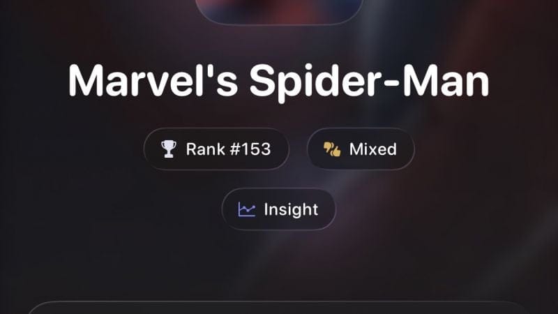 Platine N°10 : Marvel's Spiderman