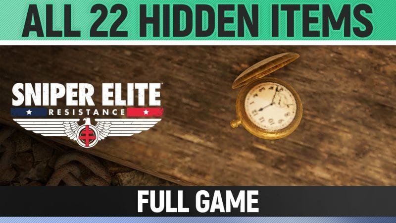 Sniper Elite: Resistance - All 22 Hidden Items Locations 🏆 Treasure Hunter