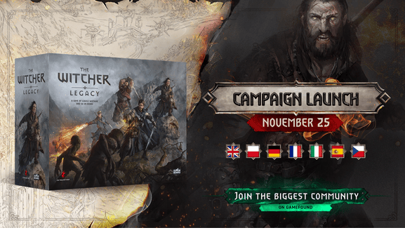 GEEKNPLAY - The Witcher: Legacy - Un crowdfunding expéditif