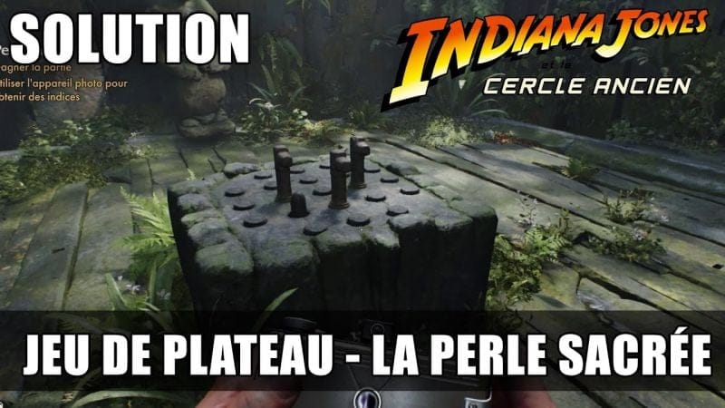 Indiana Jones et le Cercle Ancien - Solution du jeu de PLATEAU de la Perle Sacrée (Gagner la partie)