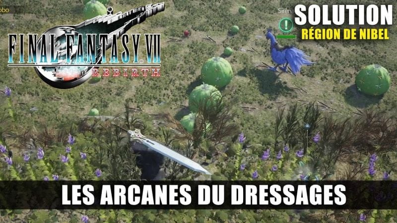 Final Fantasy 7 Rebirth - Soluce Quête: Les Arcanes du dressage (Chocobo de Nibel) Rapport & Lotus