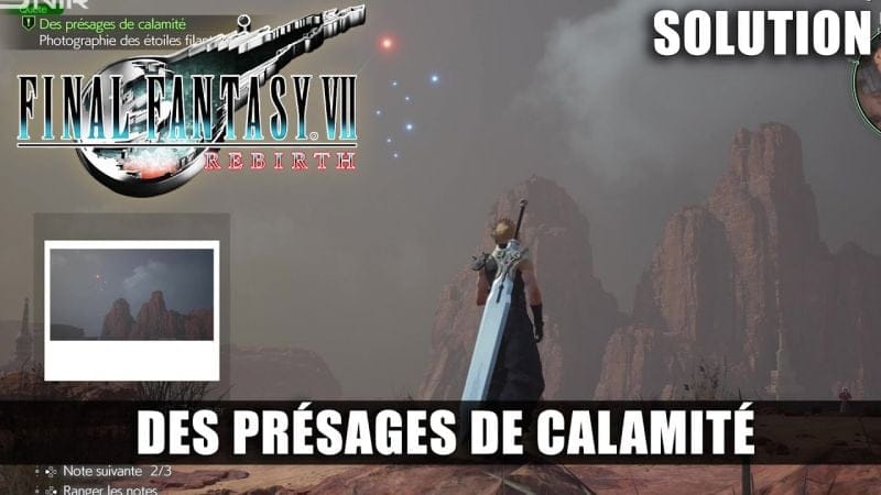 Final Fantasy 7 Rebirth - Soluce Quête: Des présages de calamité (Photo Étoile) Observateurs du ciel