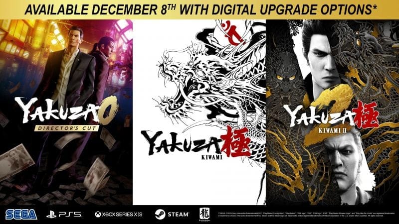 Yakuza : les joueurs pourront obtenir l'upgrade de trois jeux - IG News