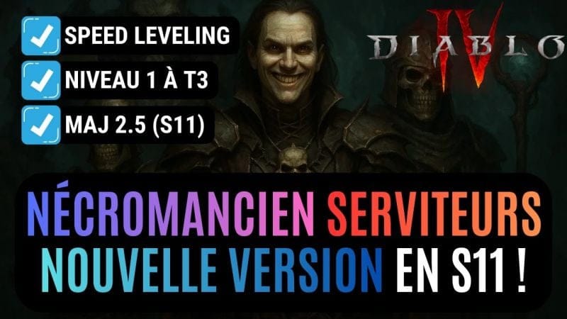 Le Build Nécromancien Invocations Le Plus Chill En Speed Leveling Pour La Saison 11 Dans Diablo IV !