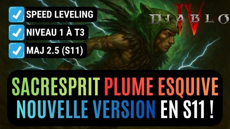 Le Build Sacresprit Record Man Du Monde En Speed Leveling Pour La Saison 11 Dans Diablo IV !