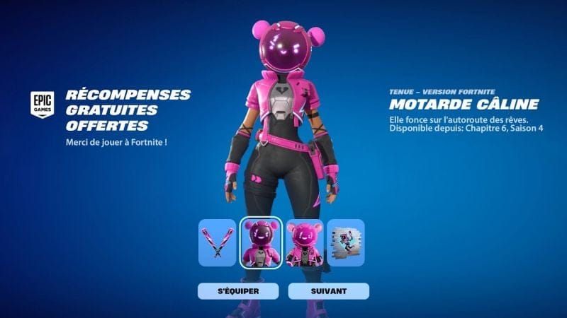 Skin GRATUIT avec la mise à jour sur Fortnite..!!