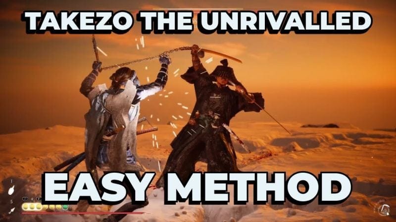 EASY way to defeat Takezo the unrivalled (Simple, fast method)